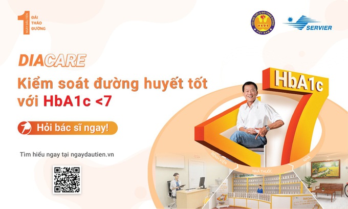 Kiểm soát đường huyết tốt với HbA1C <7
