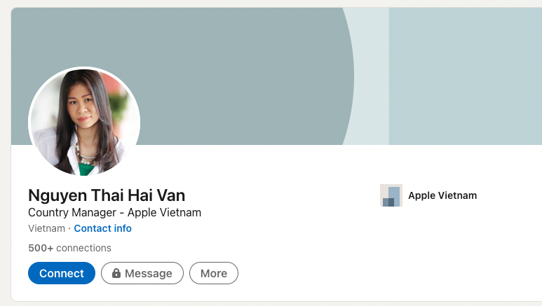 Apple Việt Nam có giám đốc quốc gia