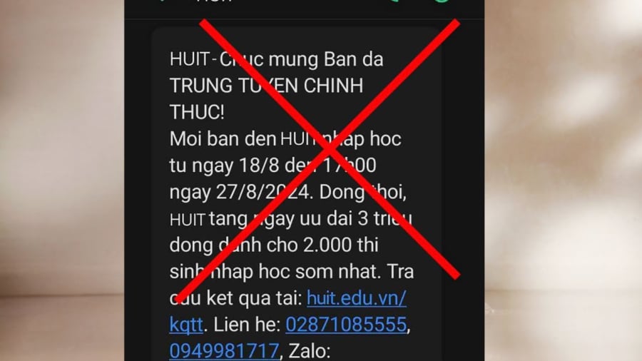 Cảnh báo chiêu lừa đảo mới nhắm vào học sinh sinh viên, giả mạo tin nhắn trúng tuyển, cẩn trọng mất tiền tỷ